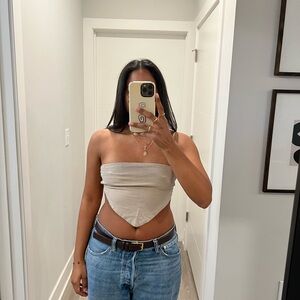 Stylish Cream Women's Top